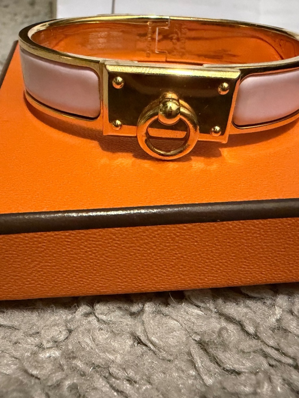 Hermes Rose gold -Pink bracelet